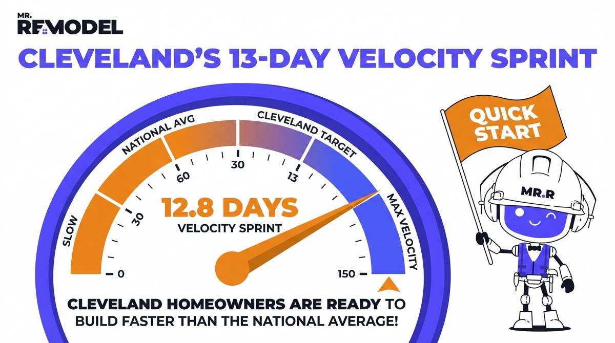 An infographic gauge titled "Cleveland